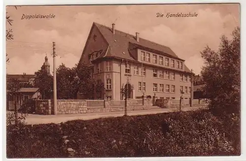 56501 Ak Dippoldiswalde die Handelsschule um 1910
