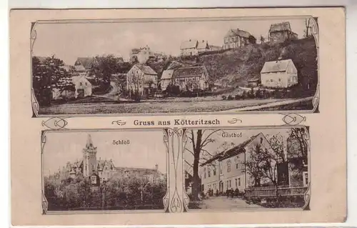 56473 Mehrbild Ak Gruss aus Kötteritzsch Gasthof usw. um 1920