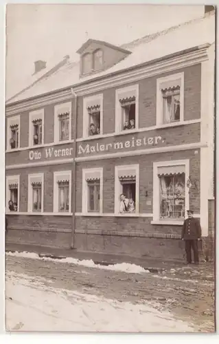 56430 Foto Ak Miltitz Malermeister Otto Werner 1914