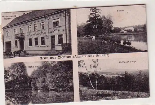 56428 Mehrbild Ak Gruß aus Zichtau Altmärkische Schweiz 1919
