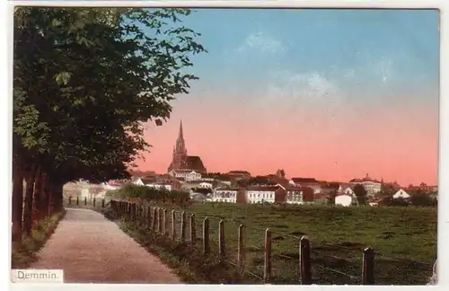 56334 Ak Demmin dans Mecklembourg Vue totale vers 1910