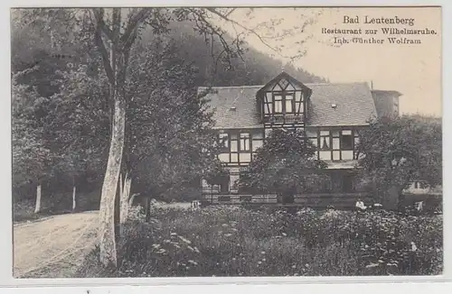 56260 Ak Bad Leutenberg Restaurant zur Wilhelmsruhe 1915