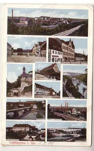 56233 Mehrbild Ak Lunzenau in Sachsen Weberei usw. 1908