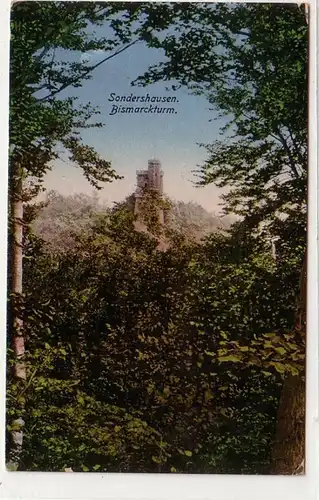 56205 Ak Sondershausen Bismarckturm um 1910