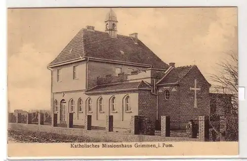 56203 Ak Grimmen in Pommern katholisches Missionshaus um 1920