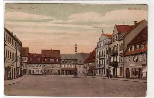 56176 Ak Lunzenau an der Mulde Marktplatz um 1910