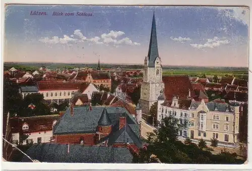 56175 Ak Lützen Blick vom Schloss um 1920