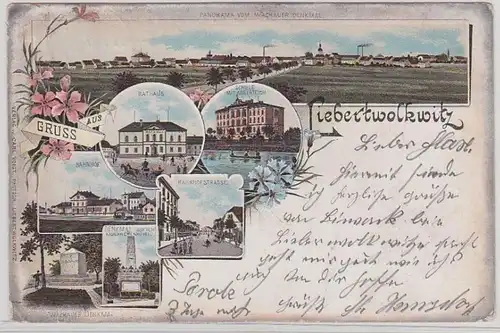 56156 Ak Lithographie Gruß aus Liebertwolkwitz 1898