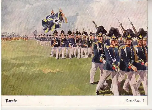 56091 Ak "Parade" Grenadier Regiment 7 um 1930