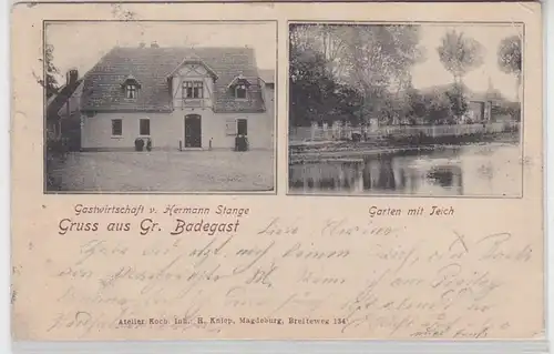 56069 Mehrbild Ak Gruß aus Großbadegast Gastwirtschaft 1904