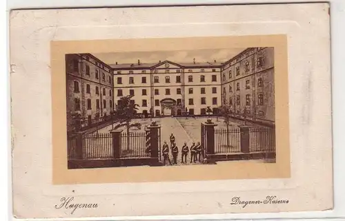 56062 Ak Hagenau im Elsass Dragoner Kaserne um 1915