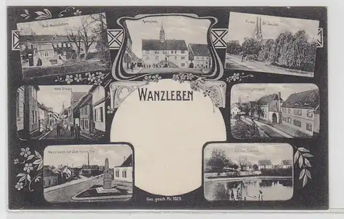 56023 Mehrbild Ak Wanzleben Kneitlingstrasse usw. 1913