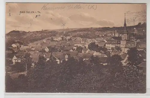 56007 Ak Bad Sulza in Thüringen Totalansicht 1918
