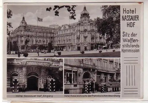 55963 Mehrbild Ak Wiesbaden Hotel Nassauer Hof 1941