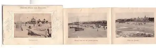 55947 Leporello Ak Album de vue de Zinnowiz vers 1900