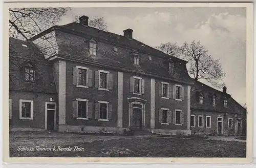 55855 Ak Schloss Tännich bei Remda Thüringen 1934