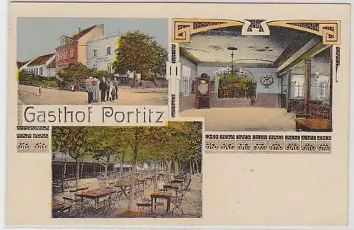 55843 Mehrbild Ak Gasthof Portitz bei Taucha um 1910