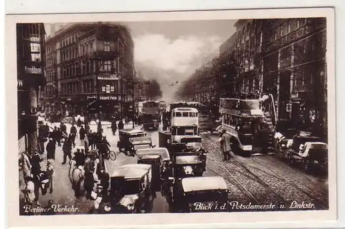 55841 Ak Berlin Verkehrs Vue sur la Potsdamerstrasse et la Linkstrasse vers 1930