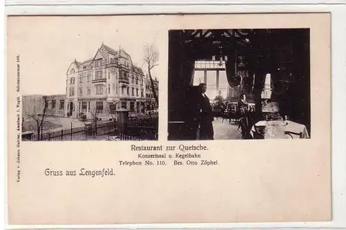 55820 Multi-image Ak Salutation de Lengenfeld Restaurant à Quetsche vers 1910