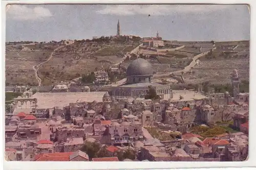 55791 Ak Jérusalem Temple avec mosquée rocheuse vers 1910