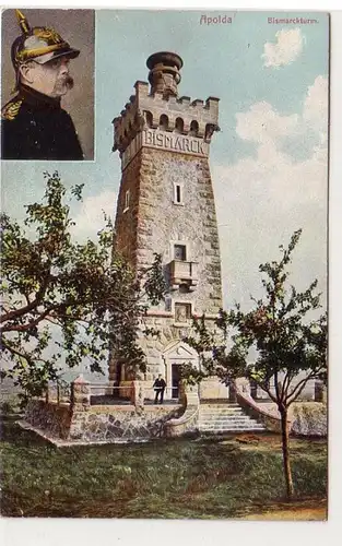 55767 Ak Apolda Bismarckturm 1912