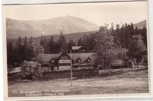 55674 Ak Ob. Krummhübel im Riesengebirge Kaffeebaude um 1940