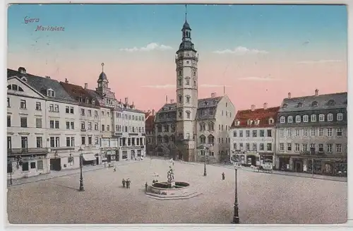 55663 Ak Gera Marktplatz 1921