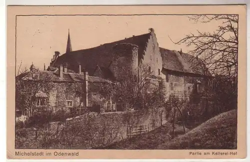 55631 Ak Michelstadt im Odenwald Partie am Kellerei Hof 1943