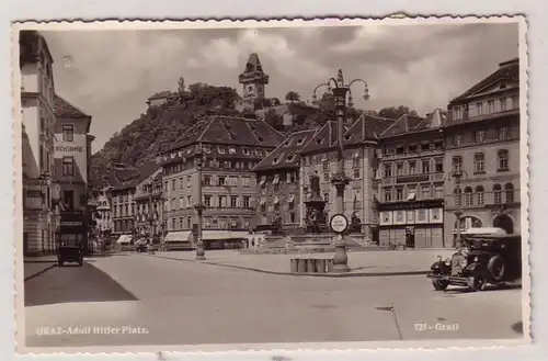 55624 Ak Graz Marktplatz mit Geschäften 1942