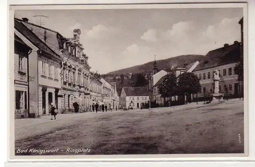 55587 Ak Bad Königswart Ringplatz 1940