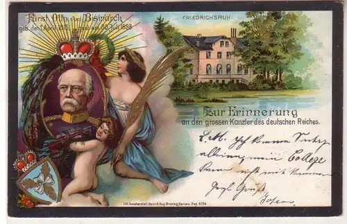 55578 Ak Friedrichsruh Prince Otto von Bismarck 1903