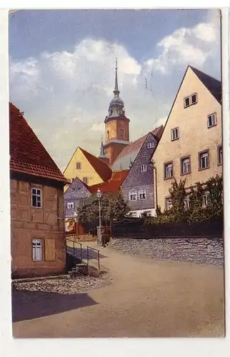 55576 Feldpost Ak Stadt Oederan "Zur Festung!" (Am Mühlberg) 1915