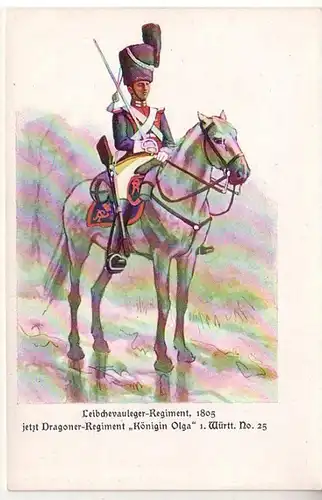 55570 Ak Leibevauleger Regiment 1805 jetzt Dragoner Regiment 1. Württ. Nr.25