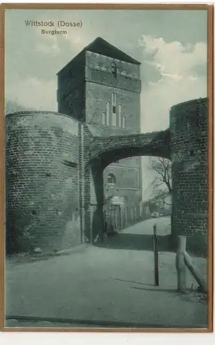 55569 Ak Wittstock (Dosse) Burgturm vers 1910