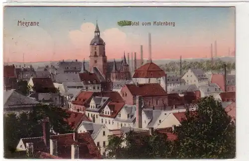 55554 Feldpost Ak Meerane Total vom Rotenberg 1915