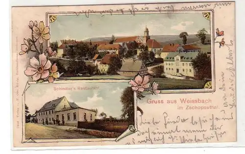 55481 Mehrbild Ak Gruß aus Weissbach im Zschopautal 1908