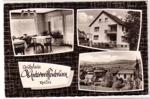 55473 Mehrbild Ak Gruß aus Unterweissenbrunn Rhön 1969