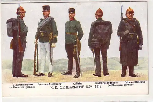 55445 75 Jahre Gendarmerie Österreich Ak K.K. Gendarmerie 1899-1918