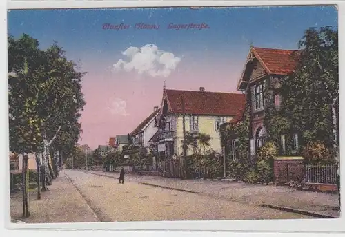 55437 Ak Munster (Hannover) Lagerstrasse um 1910