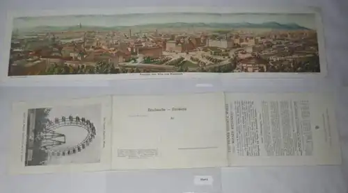 55413/3 carte pliante à distance de Vienne à partir de la grande roue vers 1910