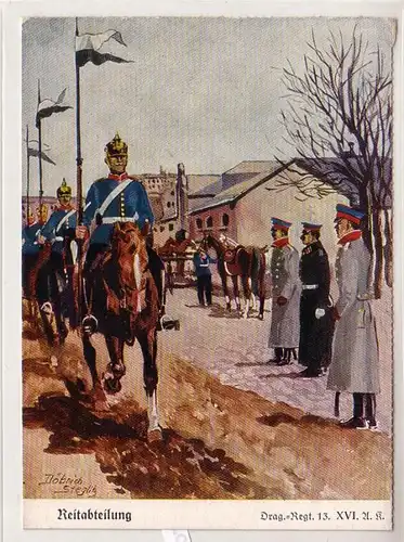 55400 Ak "Reitabteilung" Dragoner Regiment 13 XVI.A.K. um 1930