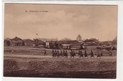 55372 Poste de terrain Ak St. Clément à Arnes France 1ère Guerre mondiale 1916