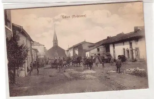 55350 Poste de terrain Ak Vaux (Ardennes) France France pendant la 1ère Guerre mondiale 1915