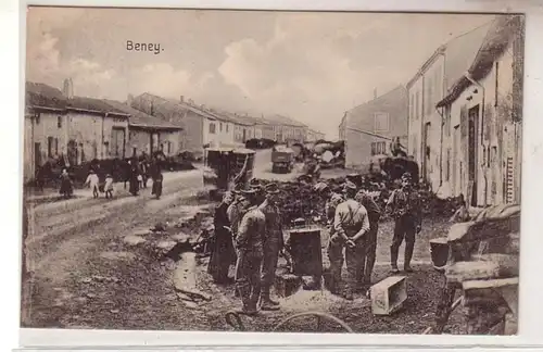 55349 Poste de terrain Ak Beney en Lorraine pendant la 1ère guerre mondiale 1915