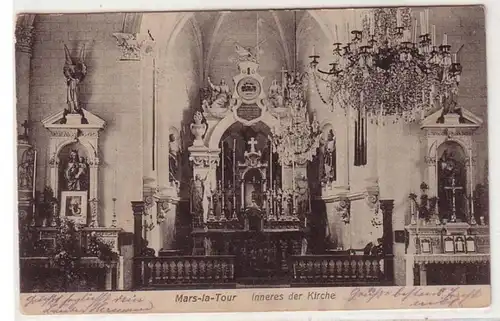 55348 Feldpost Ak Mars la Tour Frankreich France Inneres der Kirche 1915