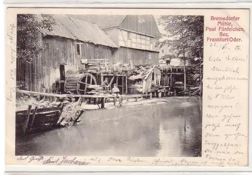 55306 Ak Bremsdorfer Mühle Bezirk Frankfurt Oder 1906