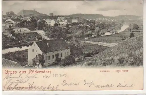 55305 Ak Salutation de Rüdersdorf Panorama Haider haut 1901