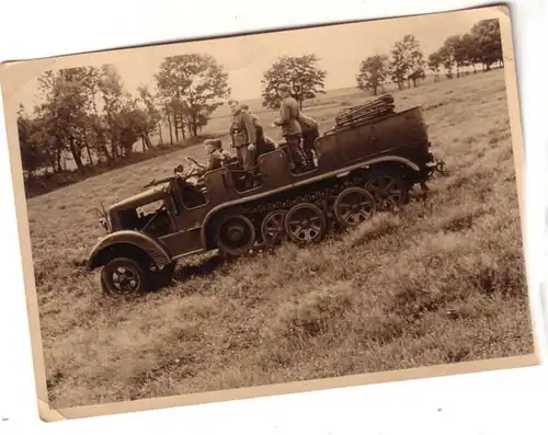 55294 Original Foto Halbketten Fahrzeug 2. Weltkrieg um 1942