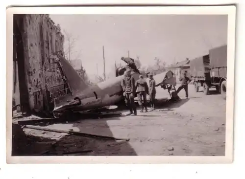55285 Photo originale Flak sur le bord de la route Russie vers 1942