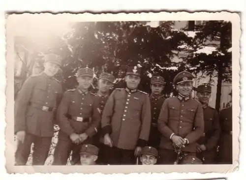 55282 Photo originale Les soldats allemands en hiver unité? 2e guerre mondiale